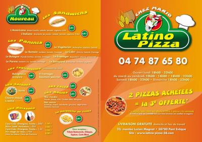 Latino Pizza carte